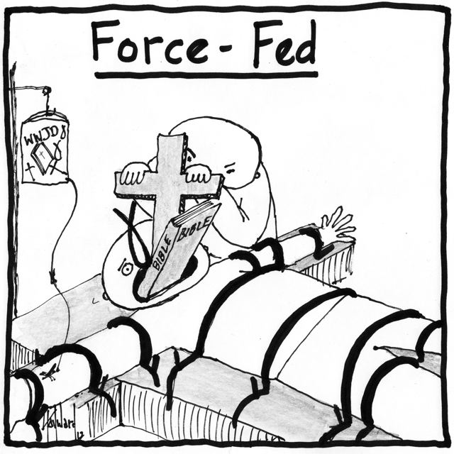 force fed drawing by david hayward
